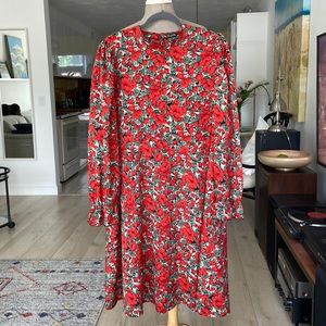 Shein Curve Happy Floral Dress size 2X